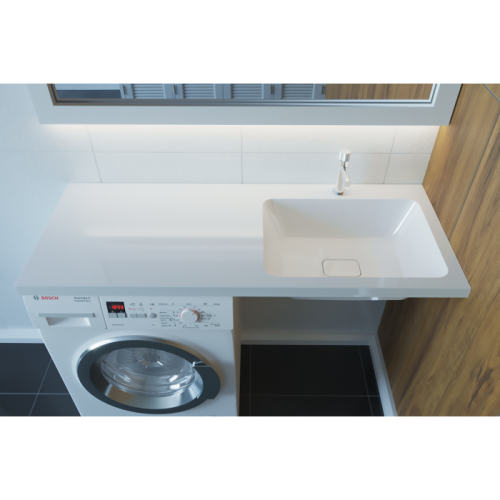 Раковина мебельная "Kamilla 120" (правая чаша) без кронштейна