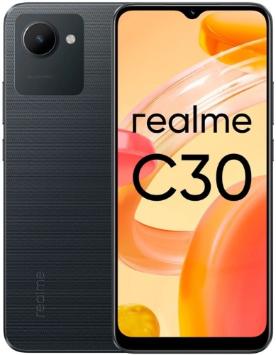 Смартфон Realme C30 4+64GB Denim Black (RMX3581)