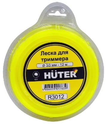 Леска Huter R3012 для триммера, 3 мм, круг (71/2/1) фото 4 Леска Huter R3012 для триммера, 3 мм, круг (71/2/1) фото 4