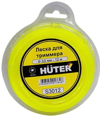 Леска Huter S3012 для триммера, 3 мм, звезда (71/2/2) фото 3 Леска Huter S3012 для триммера, 3 мм, звезда (71/2/2) фото 3