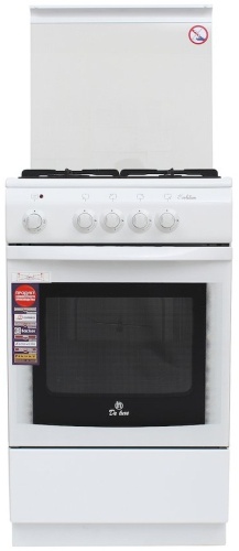 Газовая плита De Luxe 5040.21гэ ЧР белая