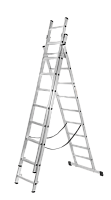 Лестница алюминиевая трехсекционная ВИХРЬ ЛА 3х10