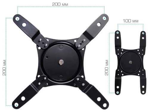 Кронштейн на стену VLK TRENTO-105 черный (VESA 200*200) фото 4