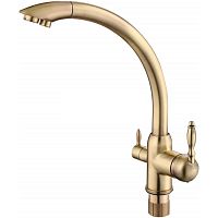15003D Смеситель для кухни с фильтром БРОНЗА (10/1)