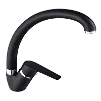 063521C1 Смеситель для кухни "утка" ЧЕРНЫЙ (10/1)