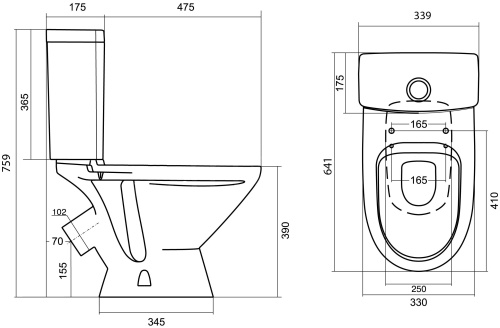 Унитаз компакт "Лига"* 2РА белый косой /Santek/ 1WH302141 фото 6 Унитаз компакт "Лига"* 2РА белый косой /Santek/ 1WH302141 фото 6