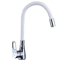 023521F Смеситель для кухни силикон БЕЛЫЙ (10/1)