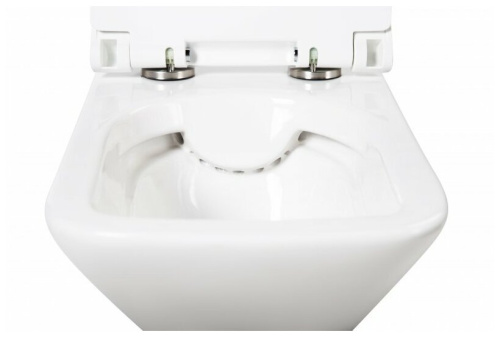 BELBAGNO ROMANO Чаша унитаза подвесного безободкового, BB248CHR-SM фото 5