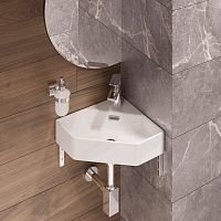 Умывальник угловой Line 35 ВКС Белый S1 /Sanita LUX/