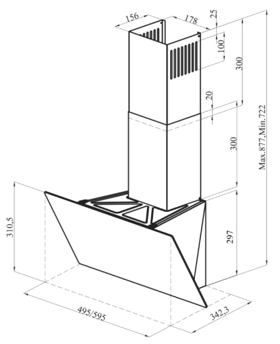 Вытяжка Oasis NP-60B фото 2 Вытяжка Oasis NP-60B фото 2