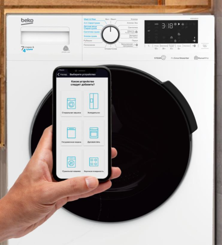 Стиральная машина с сушкой Beko WDB7425R2W фото 2