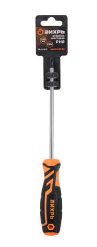 Отвёртка крестовая ВИХРЬ PH2 150мм фото 5 Отвёртка крестовая ВИХРЬ PH2 150мм фото 5
