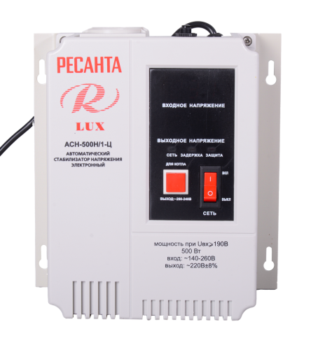 Стабилизатор напряжения Ресанта АСН-500Н/1-Ц LUX (63/6/39) фото 6 Стабилизатор напряжения Ресанта АСН-500Н/1-Ц LUX (63/6/39) фото 6
