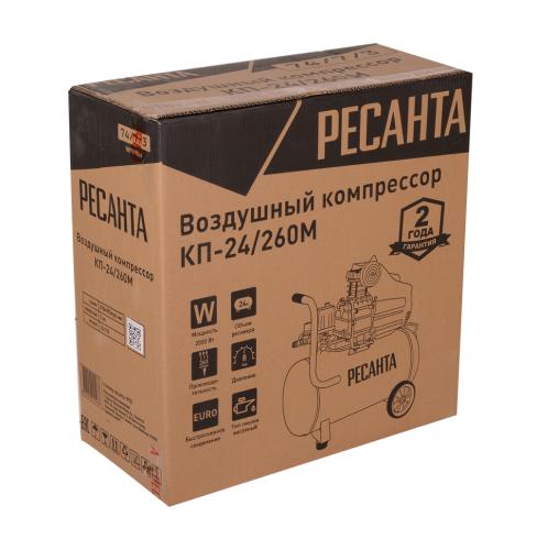 Компрессор Ресанта КП-24/260М (74/7/3) фото 2 Компрессор Ресанта КП-24/260М (74/7/3) фото 2