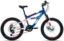 Велосипед ALTAIR MTB FS 20 D (2022) рама 14'' синий/красный