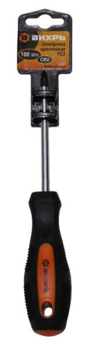 Отвёртка крестовая Вихрь PZ2, 100 мм фото 6