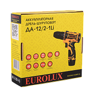 Дрель-шуруповерт аккумуляторная ДА-12/2-1Li Eurolux, , Шт