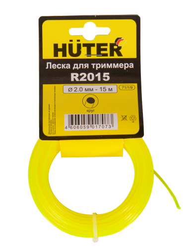 Леска Huter R2015 для триммера, 2 мм, круг (71/1/9) Леска Huter R2015 для триммера, 2 мм, круг (71/1/9)