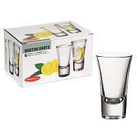 Стакан для водки PASABAHCE Бостон Шотс 52194, стекло 60 мл (1уп-6шт)