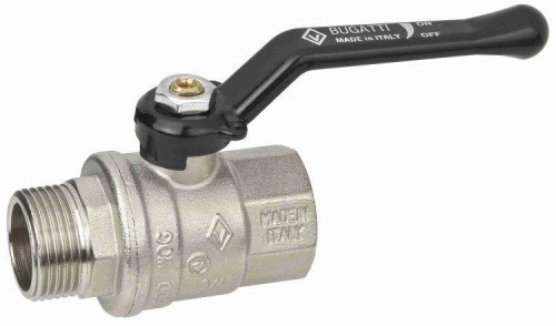 Кран шар. 3/4" г/ш ручка НИКЕЛЬ Bugatti 305 (14/56) Кран шар. 3/4" г/ш ручка НИКЕЛЬ Bugatti 305 (14/56)