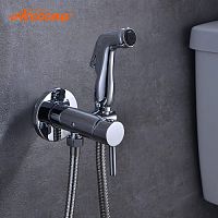 3290 Accoona Смеситель д/биде потайной в стену+ гигиеническая лейка (1/10)