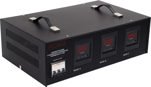 Стабилизатор напряжения Ресанта АСН-3000/3-ЭМ (63/4/1) фото 3
