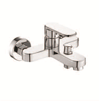 AF16004 Смеситель для ванны с монолитным изливом Хром