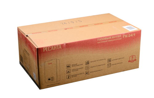 Газовый настенный одноконтурный котел ГК-24/1 Ресанта (74/9/5) фото 8