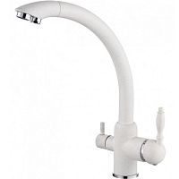 15003F1 Смес. для кухни с фильтром БЕЛЫЙ (10/1)