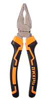 Плоскогубцы (пассатижи), 180мм., никелированные, двухкомпонентные рукоятки, Вихрь