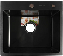 AF95044F AFLORN Мойка 50х44х22 3,0мм ГРАФИТ, ПРЕМИУМ