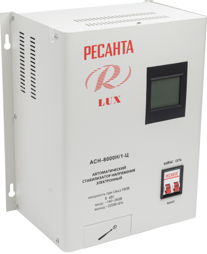 Стабилизатор напряжения серии LUX Ресанта АСН-8000Н/1-Ц (63/6/17) фото 4