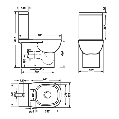 Унитаз-компакт "QUADRO-Slim" Белый S1 /SanitaLUX/ фото 2 Унитаз-компакт "QUADRO-Slim" Белый S1 /SanitaLUX/ фото 2