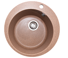 Мойка каменная GranAlliance G-11 d495 круглая ТЕРРАКОТ (U101)