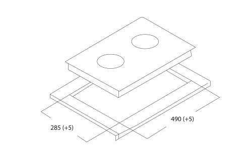 Варочная поверхность Oasis P-MEBGD фото 2