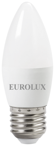 Лампа светодиодная Eurolux LL-E-C37-6W-230-4K-E27