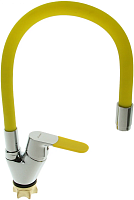 4819H Accoona Смеситель д/кухни силикон 35мм. Желтый