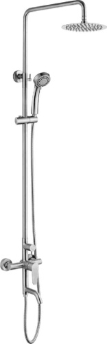 8302 Accoona Штанг со смесителем душем и лейкой. Нерж (1/5)