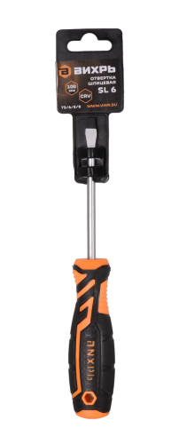 Отвёртка шлицевая ВИХРЬ SL6 100мм фото 5