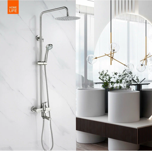 83205 Accoona Смеситель д/ванны зонт душ+лейка+излив. Нерж (1/5) 83205 Accoona Смеситель д/ванны зонт душ+лейка+излив. Нерж (1/5)