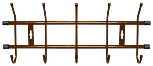 Вешалка настенная НИКА ВН5, металл, золотой, 5 рожков 48,5 х18см х67см