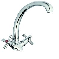 QMT4-B722 G-LAUF Смеситель для кухни 1/2 кер. выс. нос шпильки (1/10)