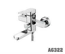 6322 Accoona Смеситель д/ванны 35мм короткий излив