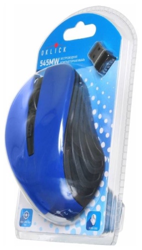 Мышь Oklick 545MW Blue-Black USB фото 5