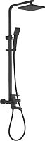 8322F Accoona Душевая стойка с тропическим душем + лейка.Черный