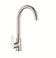 AF15508 Смеситель для кухни "утка" высокий излив, хром