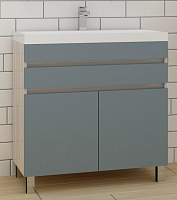 SL Подстолье "БЕРГЕН 80" 1ящ. под рак. "FEST/МИРАНДА 80" ГРАФИТ СОФТ PLUS