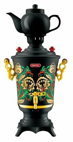 Самовар CENTEK CT-0093 черный ''хохлома''