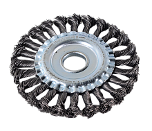 Щётка для УШМ Вихрь плоская, крученая, 125 мм