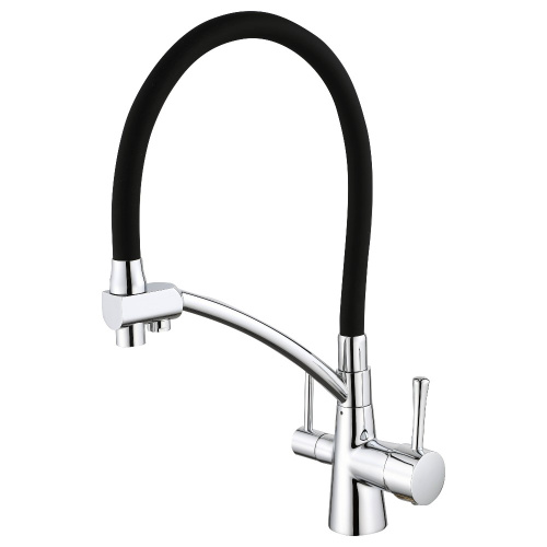 15007 Смеситель для кухни с фильтром ХРОМ-ЧЕРНЫЙ (10/1) 15007 Смеситель для кухни с фильтром ХРОМ-ЧЕРНЫЙ (10/1)